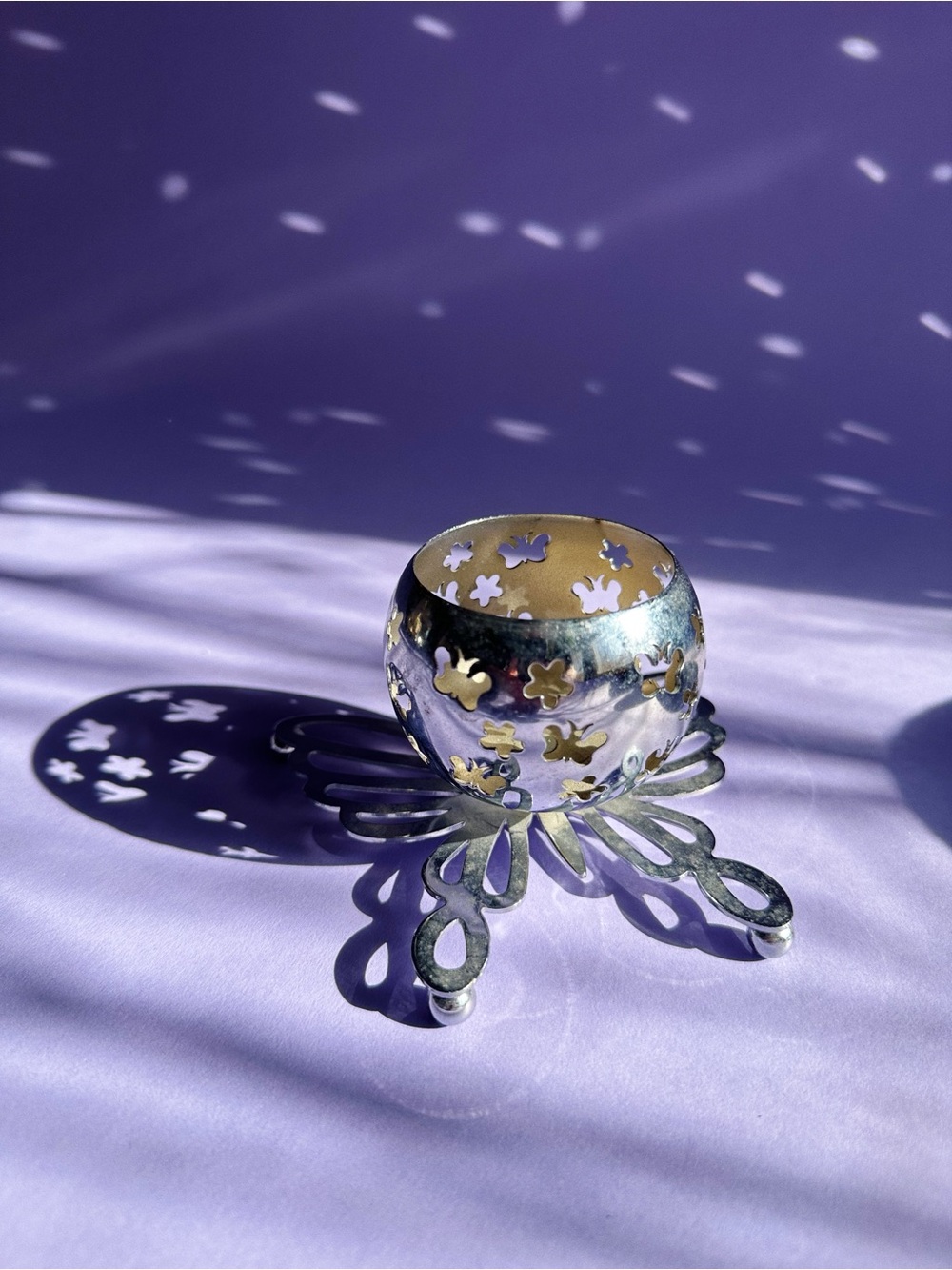 Metal Butterfly Tealight Candle Holder Cutouts